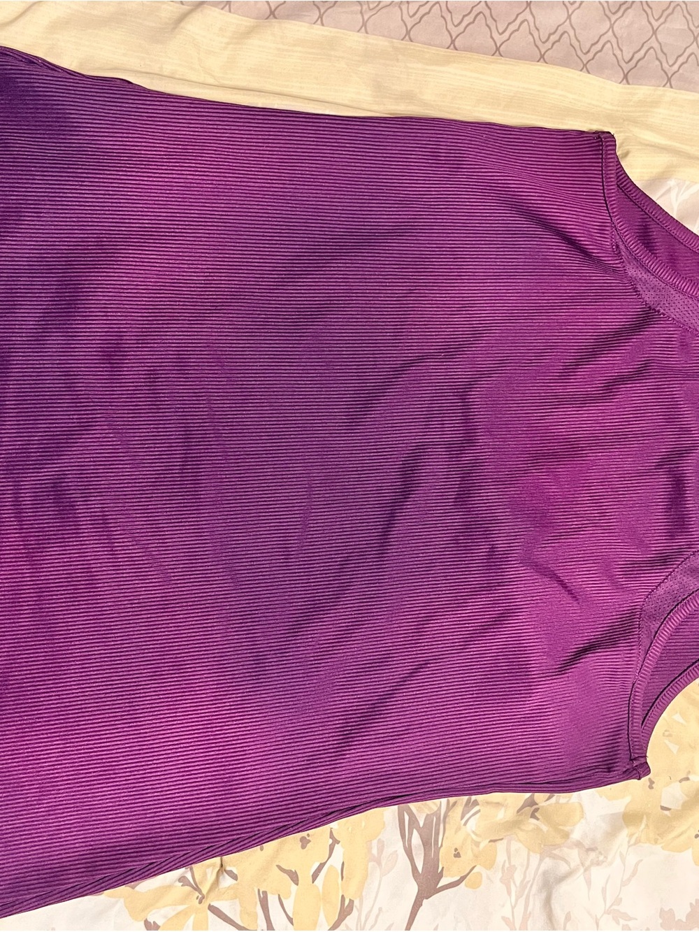 Under Armour Purple Ribbed Tank Top - Picture 3 of 4